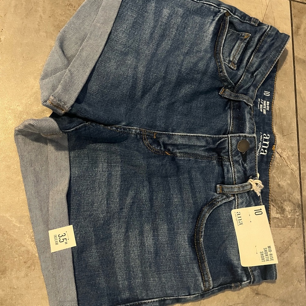 a.n.a Blue Denim Shorts